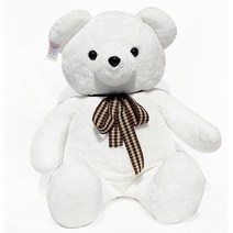 빅베어곰인형 New 자이언트 리본 베어 인형, 화이트, 120cm