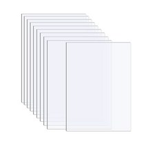 투명 아크릴 액자 웨딩 대형 a4 주문 크기 투명한 장 널 기술 프로젝트 전시 유기 유리 폴리 메틸 메타 크릴 레이트, [01] 10x15x0.1cm, [01] 10PCS