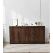 낮은 이불장 슬라이딩 간이 입본장 엔틱 이불 장농, 양문통나무색상120x60x120칸막이문2개