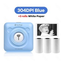 인생네컷 기계 스티커 사진기 스마트폰 사진 인화기 peripage a6 304dpi 포토 프린터 미니 블루투스 노트 라벨 프린터 컬러 종이 롤 홈 오피스 선물로 사용 147, 304bl 3화이트, 협력사