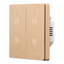 전동커튼 Tuya-ZigBee/WiFi 커튼 버튼 스위치 블라인드 롤러 셔터 전기 모터 스마트 라이프 앱 원격 제어