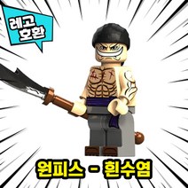 [큐브월드] 블록 미니피규어 전용 자동차 주차번호판 시리즈1 레고호환, 46. 원피스 - 흰수염