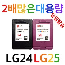 LG LG24 비정품잉크, 1개입, LG24검정