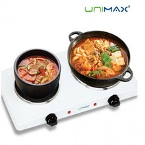 유니맥스2290 스마트 2구 핫플레이트 전기곤로/전기렌지 원룸 자취생 공방 비누 캔들 전기레인지, 상세페이지 참조, 상세페이지 참조