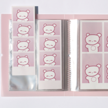 인생네컷 파일 콜북 하루필름 셀픽스 앨범 4X6 동시 수납, 블루