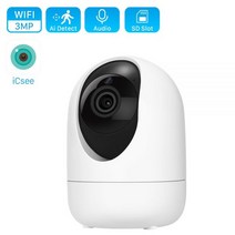 가게CCTV 강아지 홈캠 홈 실외 현관 문 농막 CCTV ANBIUX1080P 사람 탐지 미니 와이파이 IP 카메라 실내 무선 보안 감시 2MP 자동 추적, 1080P Add 64G Card