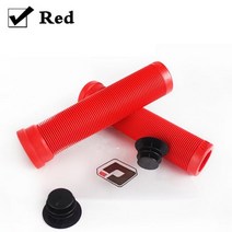 자전거부품 ODI 자전거 핸들 소프트 실리콘 MTB 커프스 22.2mm 산악 자전거 그립 바 엔드 플러그가 있는, 19 Model 3-Red
