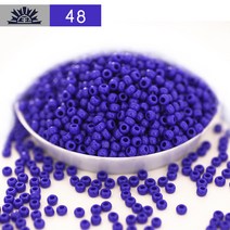 동보 3mm 불투명한 자기구슬 솔리드 물빠짐 없는 토호 비즈 반지, T48 #-3Mm/10G