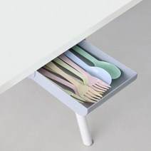 ◀주식회사지오▶책상 밑 슬라이딩 수납함 주방용품 자투리공간 다용도보관함 정리 활용 부착식 서랍 정리함◀주식회사지오▶, ◀주식회사지오▶화이트