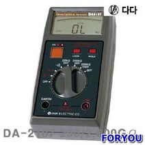 Foryou30125 다다전기 디지털 절연저항계 Ω 1개 계측기 측정공구 테스터기