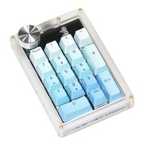 메크로 키보드 보조 단축 기계식 자동 오토 한손 편집 패드를 통한 rgb 조명 새로운 핫스왑 슬롯 17키 + 1knob 키 프로그래밍 프로그래밍 가능한 미디어, 하얀, 블랙 스위치