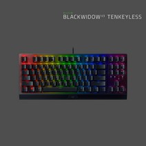 레이저 블랙위도우 V3 TKL KR 텐키리스 녹축 키보드, Razer Blackwidow V3 TKL KR 녹축