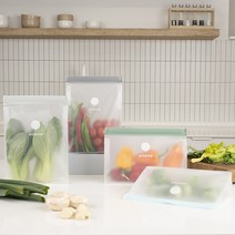 에코코 다회용 지퍼백 1600ml 2입+2500ml 2입 세트, 2세트