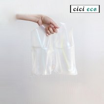 투명 2구 음료 비닐캐리어 커피 캐리어 컵캐리어 비닐 무지 200개