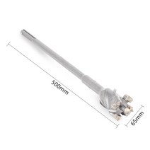 SDS MAX-텅스텐 카바이드 구멍 톱 35-68mm 전기 중공 코어 드릴 비트 생크 500mm 시멘트 석재 콘크리트 벽 에어컨, [07] 65X500mm