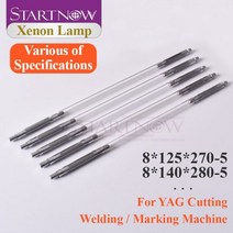 Startnow-레이저 크세논 램프 마킹기 부품 용접 장비 YAG 레이저 튜브 크립톤 크세논 아크 램프 플래시 레, Xenon Lamp, 9x130x245-6