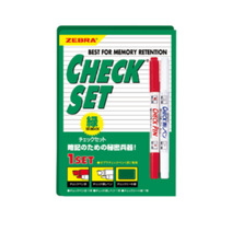 제브라 체크펜 세트, 녹색, 11세트