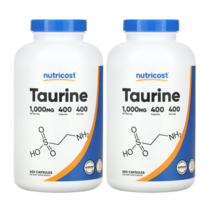뉴트리코스트 타우린 필수 아미노산 Taurine 1000mg, 2개, 400정