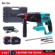 천공기 21V 무선 전기 픽 브러시리스 해머 드릴, 05 5.4AH battery 2PA_01 미국