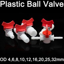 1Pcs Platics 4mm 6mm 8mm 10mm 12mm 16mm 20mm PVC 호스 바브 양방향 플라스틱 볼 밸브 수족관 정원 마이크로 관개 커넥터, CHINA, 10-8mm