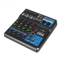 디제잉장비 DJ기계 믹서 5 way 블루투스 usb djmixer 믹서 컴퓨터 녹음 드라이버 프리 사운드 카드 라이브 홈 스테이지, f-5a 미국 플러그