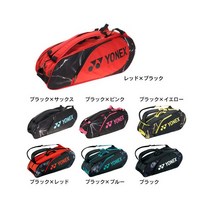 요넥스 테니스 라켓 가방 6PK 2단 라켓백 토트백 BAG2222R, 블랙x핑크