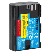 Canon 2650mAh LP-E6 LP E6 LPE6 배터리 5D Mark II III IV 80D 70D 60D 6D EOS 5Ds 5D2 5D3 5DSR 5D4 카메라, [01] 1 pcs battery