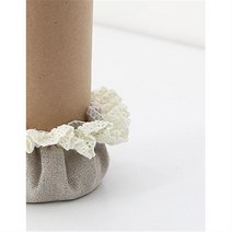 [CONZ] 린넨레이스 의자발커버 4P, 단품