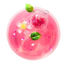 벚꽃수 지글리 100ml 키덜트 슬라임 어른장난감 액체괴물/슬라임(완제품), 혼합색상