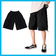 포켓 조임끈 반바지 허리밴딩 무릎기장 여름반바지 남자 남성 캐주얼 데일리팬츠 밴딩반바지 한여름