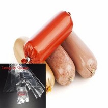 소시지 살라미용 식품 등급 케이싱 5 미터 소시지 메이커 기계용 와이드 50mm 쉘 핫도그 플라스틱 케이싱 식용 케이싱, 보여진 바와 같이, 하나