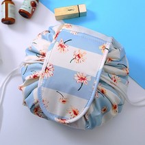 파우치 여성 drawstring 화장품 가방 여행 스토리지 메이크업 가방 주최자 여성, l, 23x17cm