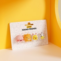 캣타운 KF-180 카카오프렌즈 자동차 피규어 인형장식 캐릭터인형 차량용 장식품 거실꾸미기 휴대용인형 귀여운 차량인테리어용품 미니어쳐 라이언 어피치 튜브, 4개세트상품