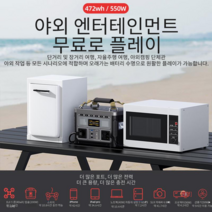 야외 모바일 전원 공급 장치 220v 배터리 캠핑 초대형 500w, 550W100W 태양 전지판