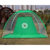 실내외 골프스윙연습 이동형 텐트네트 실외골프천막, 그린
