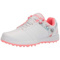 Skechers 여성용 Go Pivot 스파이크리스 골프화 연회색/분홍색.