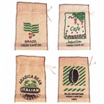 [M9AZ] 커피 마대 자루-화분 소품 커버 32x19cm 9990001EA, 쿠팡뽀 본상품선택