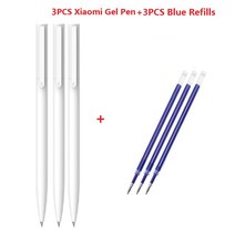 샤오미 미지아 미 사인펜 스무스 스위스 리필 사무용 학교 용품 0.5MM PREMEC, [12] 3pen 3Blue Ink