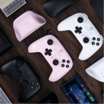 최신 8bitdo 얼티메이트 컨트롤러 2.4G버전 블루투스 조이패드 게임패드 충전독 포함, 블랙