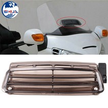 Honda-골드윙 GL1800HP 오디오 컴포트 바람막이 신선한 공기 흐름 ABS 훈제 앞 유리 2001-2014, 한개옵션0