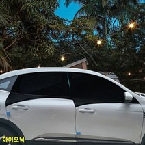 아이오닉 차박 햇빛가리개 모기방충망 6종세트, 승용