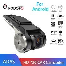 자동차 비디오 플레이어Podofo-대시캠 ADAS 자동차 DVR 대시캠 비디오 HD 720P USB TF 카드 안드로이드 멀, 02 32G