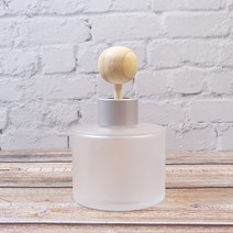 디퓨저용기 - 원형 컬러 불투명 100ml ( 사탕볼우드스틱 대 포함 ), 블랙