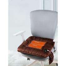 USB온열 엉뜨 전기방석 발열 히팅매트 온열방석, 무늬 블랙 45X45