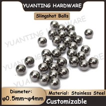 짐볼 50Pcs 직경 0.5mm ~ 4mm SUS304 스테인레스 스틸 공 사냥 Slingshot 정밀 철강, 01 0.5mm (50Pcs)
