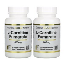 캘리포니아골드 엘카르니틴 L카르니틴 효과 유럽산 885mg 60캡슐 2통