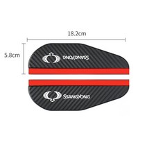 백미러커버 2pc 자동차 백미러 스티커 rain eyebrow for ssangyong actyon sport korando rexton kyron 06 08 cover, 검은색