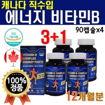 식약처 인증 프리미엄 바이타민 비타민 12 50대 1년치 비6 고급 골드 플러스 비오틴 B1 B2 B12 B6 비12 비1 엽산 비군 영양제 4개 360캡슐 1년치 약 12개월