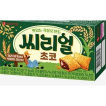칠성 스낵바 회사간식 탕비실간식 맛있는 곡물로 만든 롯데 씨리얼 초코 간식박스 과자세트 대용량과자 42G 5개, 28세트