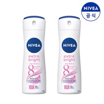 니베아 데오드란트 spray 엑스트라 브라이트 60mlX2개, 2개, 60ml